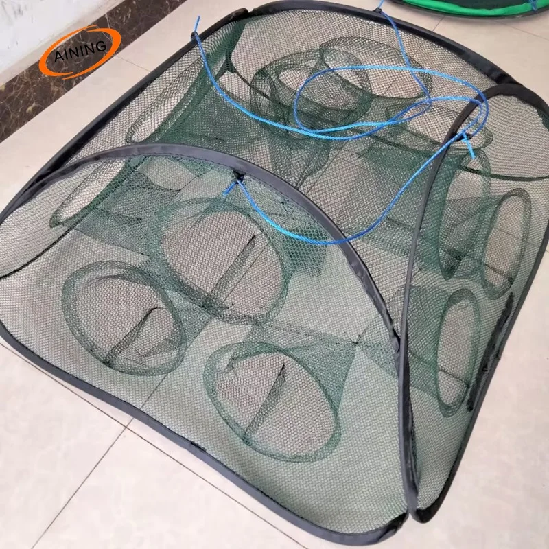 Folding fish cage shrimp net fish net loach eel crab cage square cage fishing net