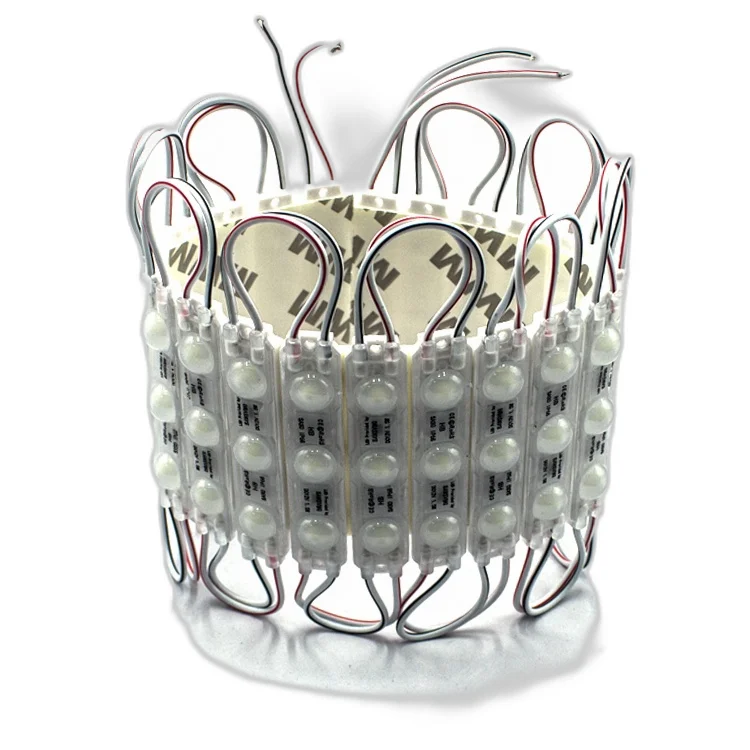 Flux SMD 2835 Ultrasonic LED Module Light 3 Leds Outdoor Signage Lighting 1.5 Watts with DC12V Input IP68 Rated 120 Lumens White