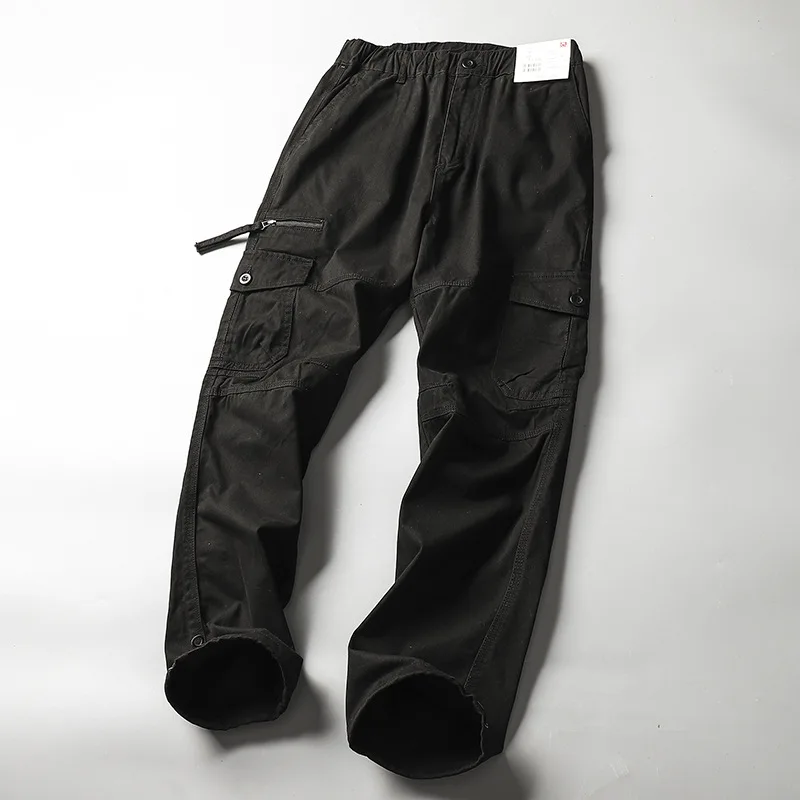 Men Casual Cargo Pants Solid Sweatpants Pockets Jogging Blank Track Custom Sweatpants Trousers For Men Cargo Pants
