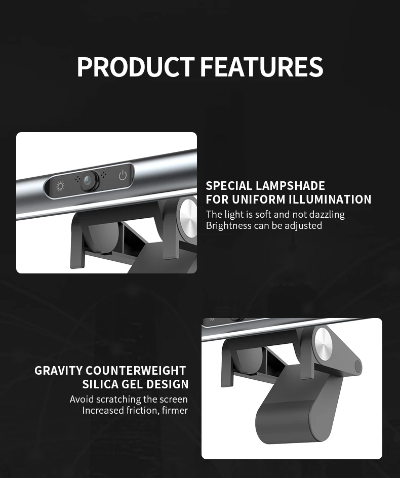 Screen Light Bar E-Reading LED Task Lamp Upgrade USB Computer Screen Lamp Monitor Light for Office Home