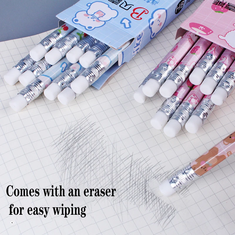 Multicolor School Office Supplies Creative Cartoon Set of 10 Pencils