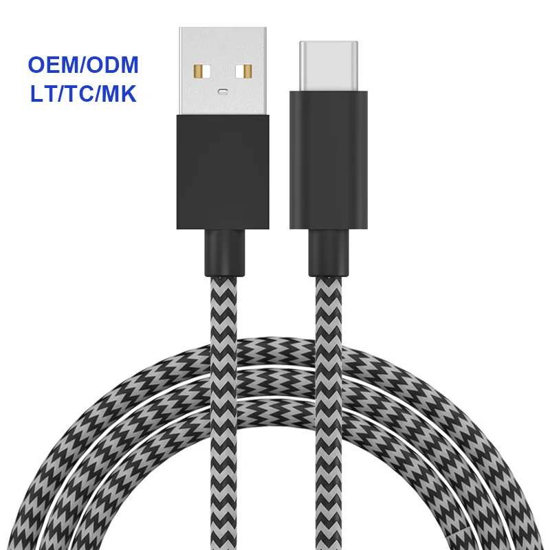 OEM ODM Aluminum alloy braid usb ctype cable 1m usb c type c usbc cable manufacturer