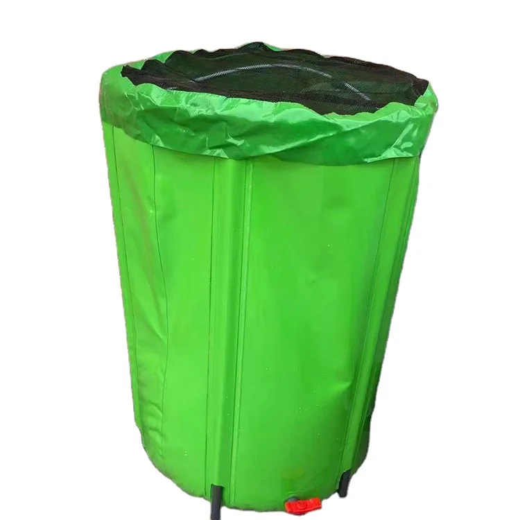 53 Gallon Collapsible Rain Barrel Portable PVC Water Storage Tank