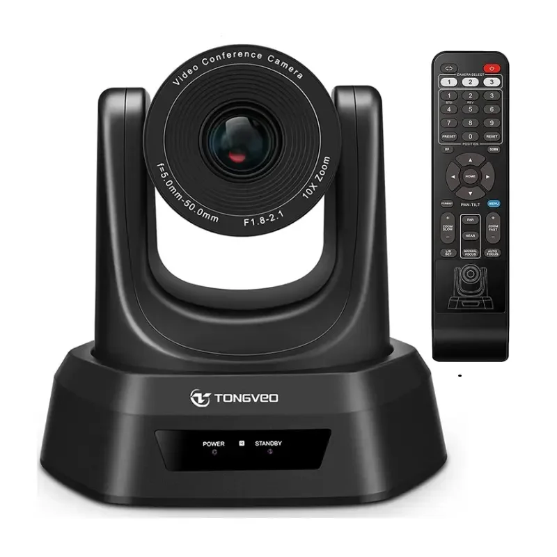 Cheaper price! 10X Optical Zoom 1080P 60fps USB Webcam Church Live Streaming PTZ Conference Camera
