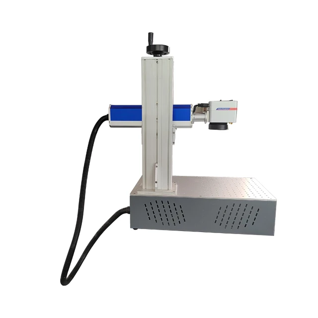 Portable Fiber Laser Marking Machine For Advertising Company Nonmetal Metal Gold Silver Stainless Steel Marks