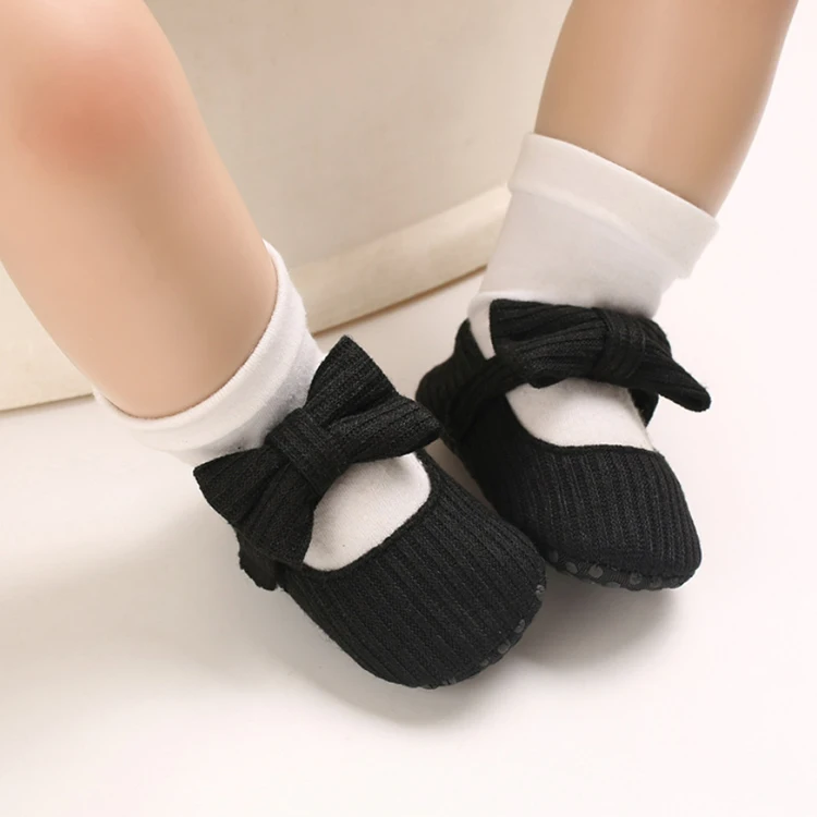 Newborn Infant Baby Girl Shoes First Walkers Soft Sole Bowknot Princess Cute Shoe Toddler Walking 0-18M Prewalkers