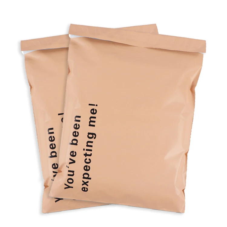 Custom Eco Friendly Khaki Biodegradable Package Bags Logistics Clothing Shipping Packaging Bags Poly Mailer Mailing Bags Polybag