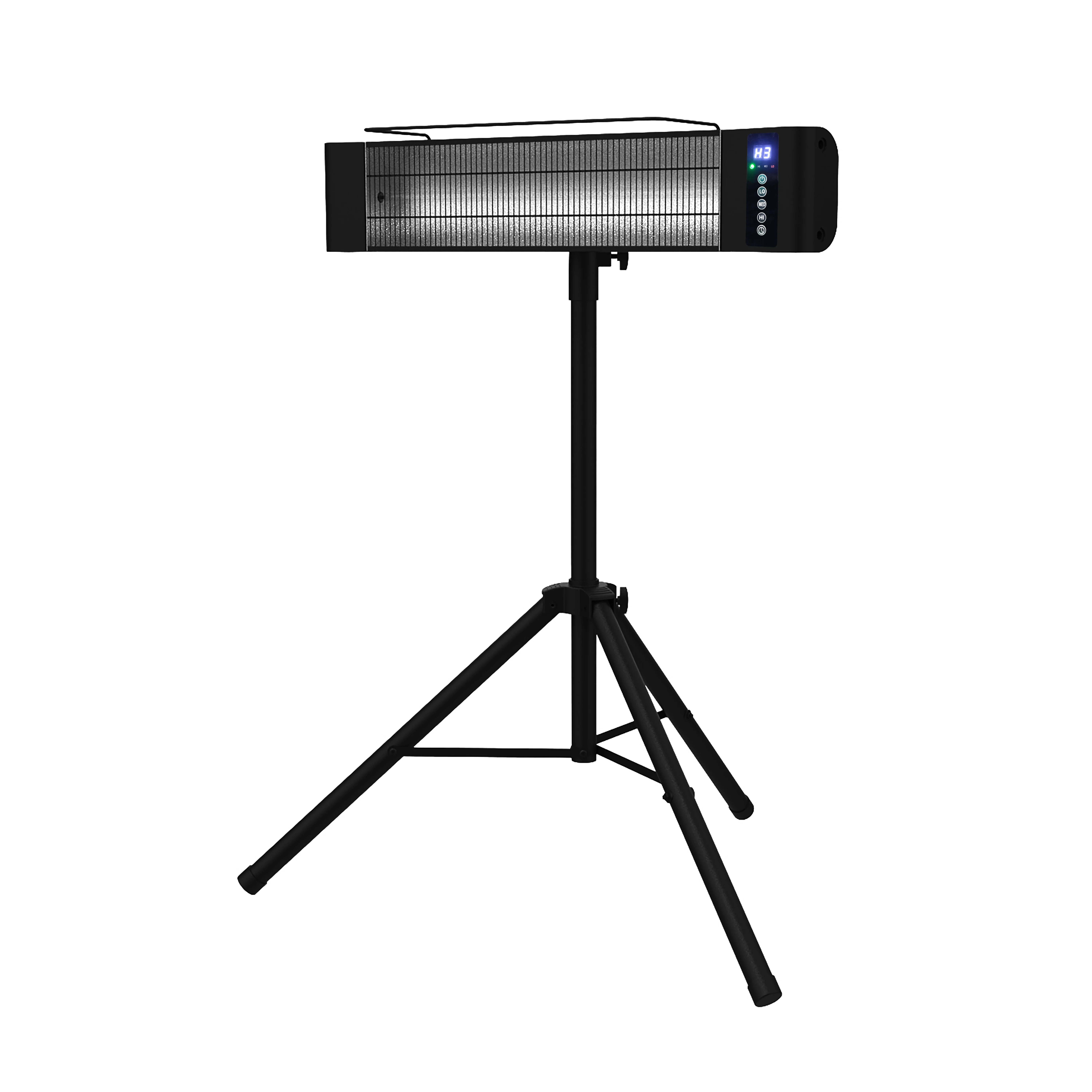 12 Hour Programmable Timer. Indoor/Outdoor Infrared Patio Heater Portable Tripod  Instant Heating Carbon Fiber Element