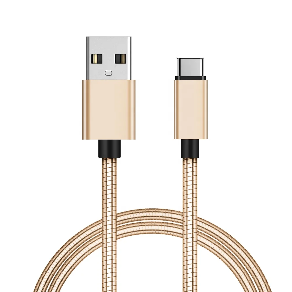 Лидер продаж металлическое пружинное Зарядное устройство USB для iPhone зарядный кабель индивидуальный Выдвижной USB-кабель Micro/Type c