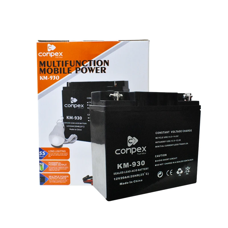 Conpex KM-930 Outdoor Camping Super Capacitor Fast Charger 20000Mah Mobile Charger Supply Station Car Power Bank Portable