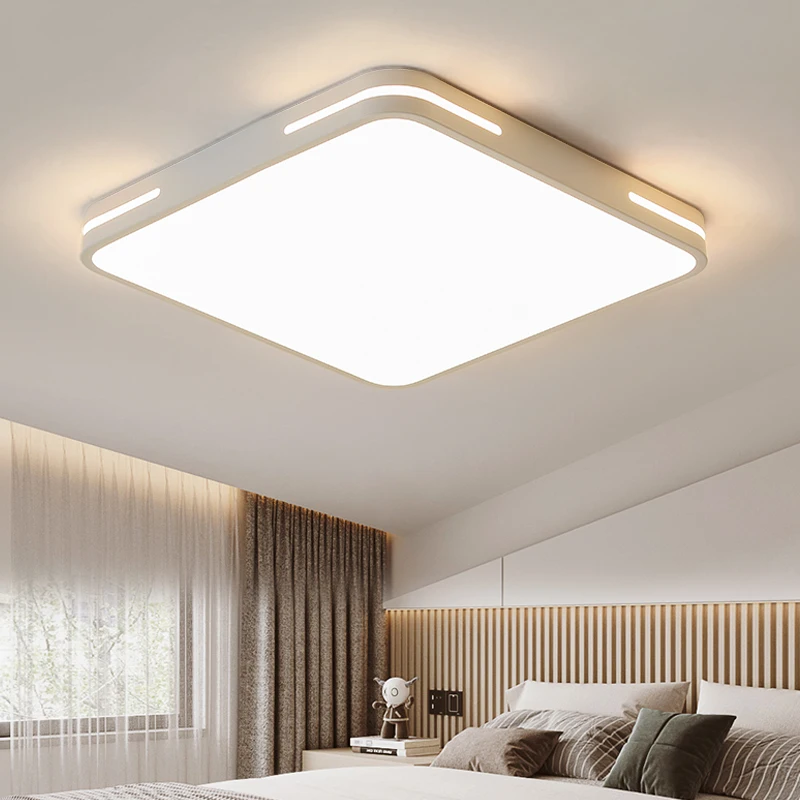 Living Room Lamp Modern Simple and Atmospheric Ultra-thin LED Ceiling Lamp Rectangular Household Hall Lighting Fixture
