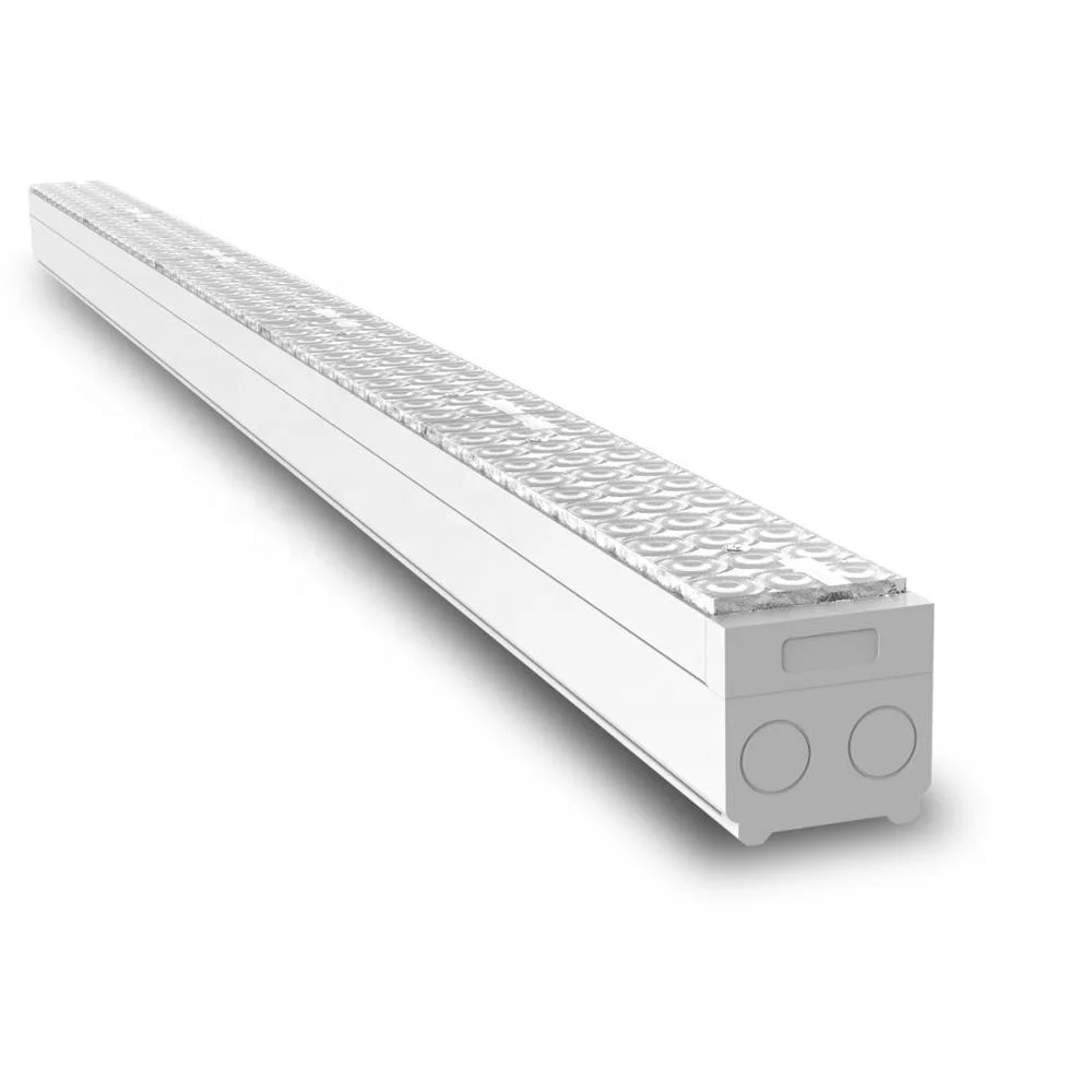 
Modern Light Fixture Led Linear Pendant in White Acrylic 40W SMD Led Chandelier Business Hall Meeting Room Office Lighting Chip 