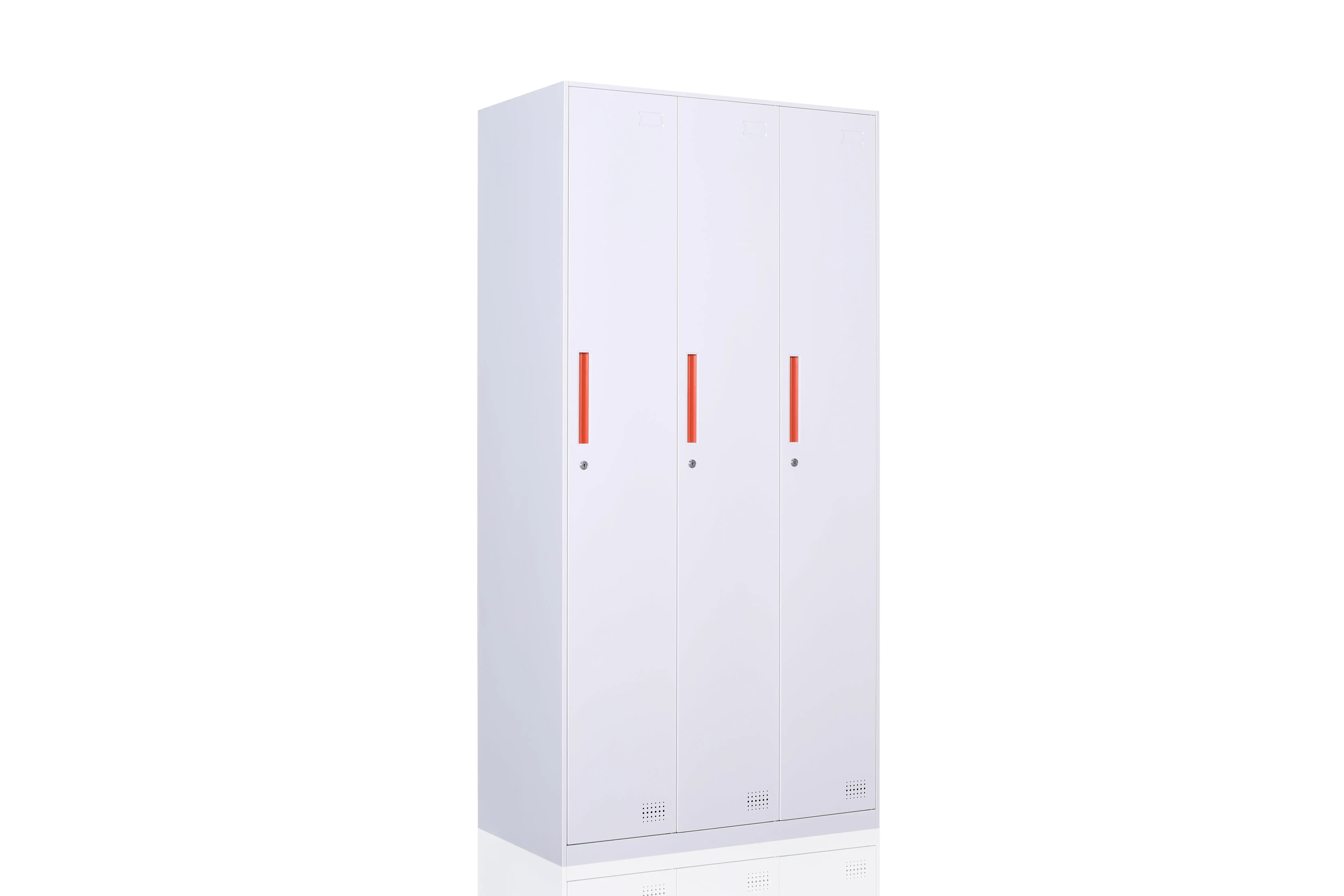 Metal locker 3 doors cabinet storage locker Exquisite three door wardrobe for bedroom