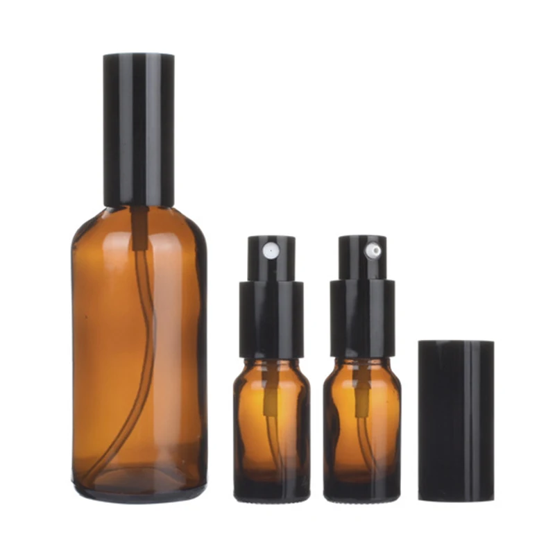 Xuzhou Manufacture Factory OEM Wholesale Round Amber Perfume ES11 Essential Oil 10 ml Perfume Glass Bottle