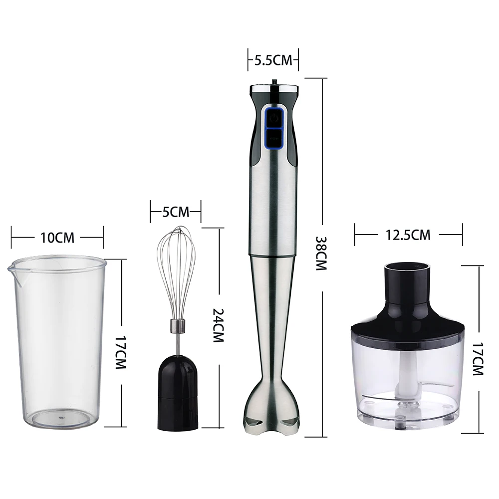 Electric Juicer Mixer With Egg Beater Whisk Immersion Hand Blender