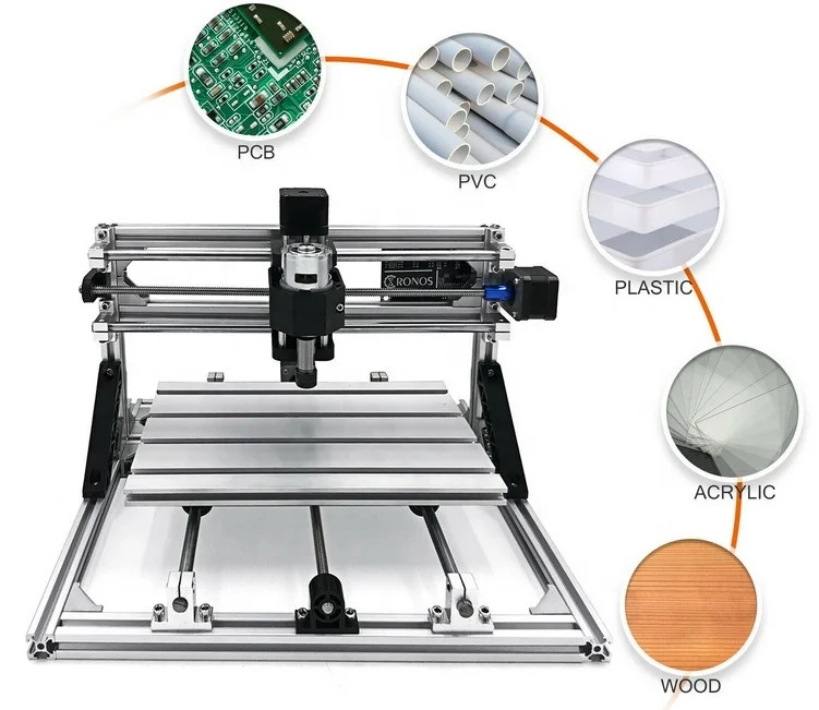 3018 3 Axis CNC Router Kit Engraver Control Injection Molding Material Milling