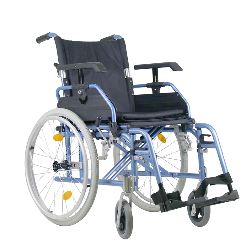 Hospital Dedicated Folding Manual Wheelchair Adjustable Double Brake Comfortable Wheelchair
