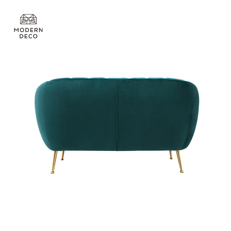 velvet modern curved sofa living room