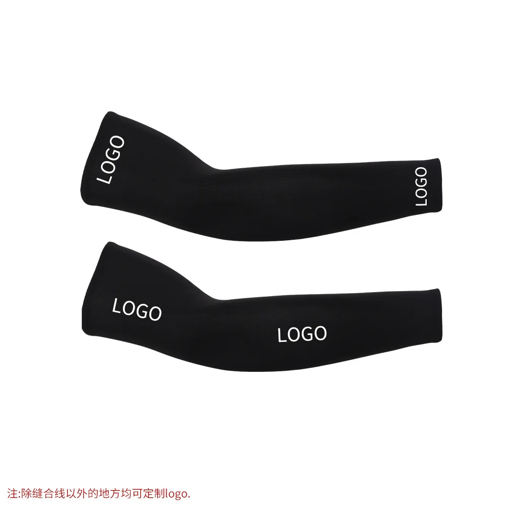 Wholesale Cheap Custom Logo Printed Men Camouflage Sun Protection Ice Silk Cooling Arm Sleeves In Cycling Wear Outdoor Sports