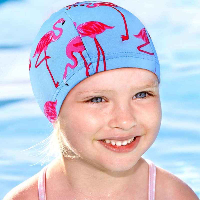 OEM ODM wholesale multi colour swimming cap for boys and girls children elastic soft kids swim caps