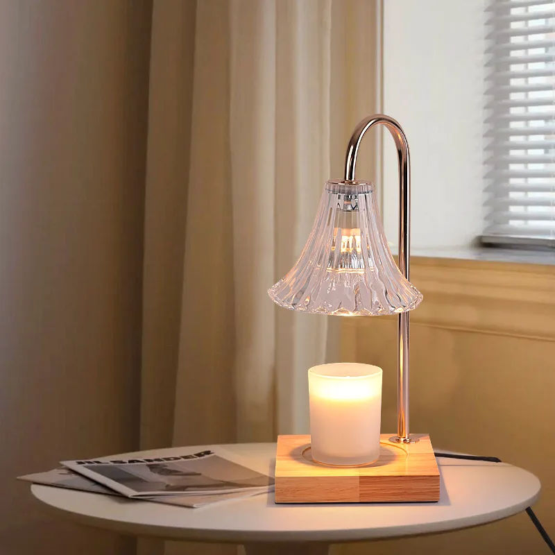 Candle Warmer Lamp Electric Candle Lamp Warmer Bedroom Home Decor Dimmable Wax Melting Warmer For Scented Wax With 2 Bulbs