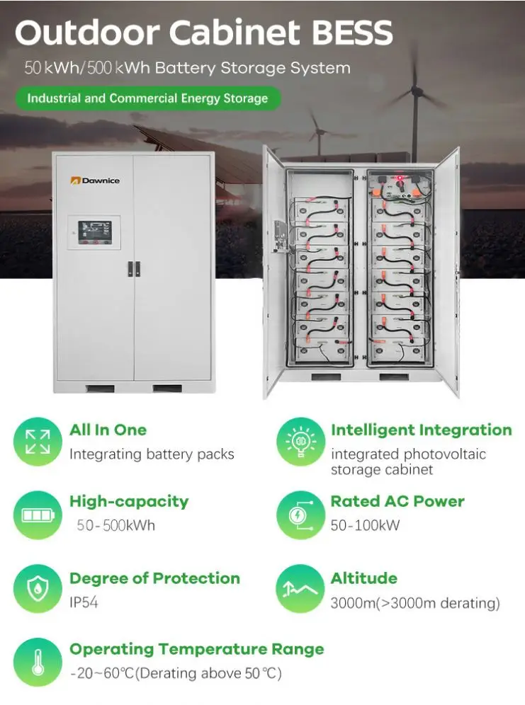 Dawnice Enterprises Achieve Energy Saving High Voltage 100 kwh 200 kwh 300 kwh Commercial Solar System Storage Battery