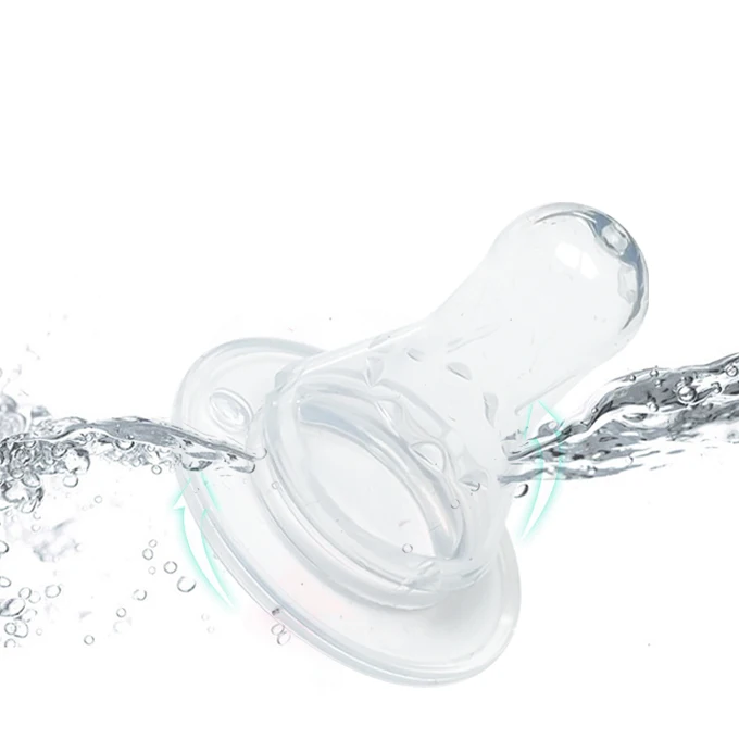 OEM Standard Mouth elastic food grade silicone baby nipple transparent soft milk bottle nipple manufacturers