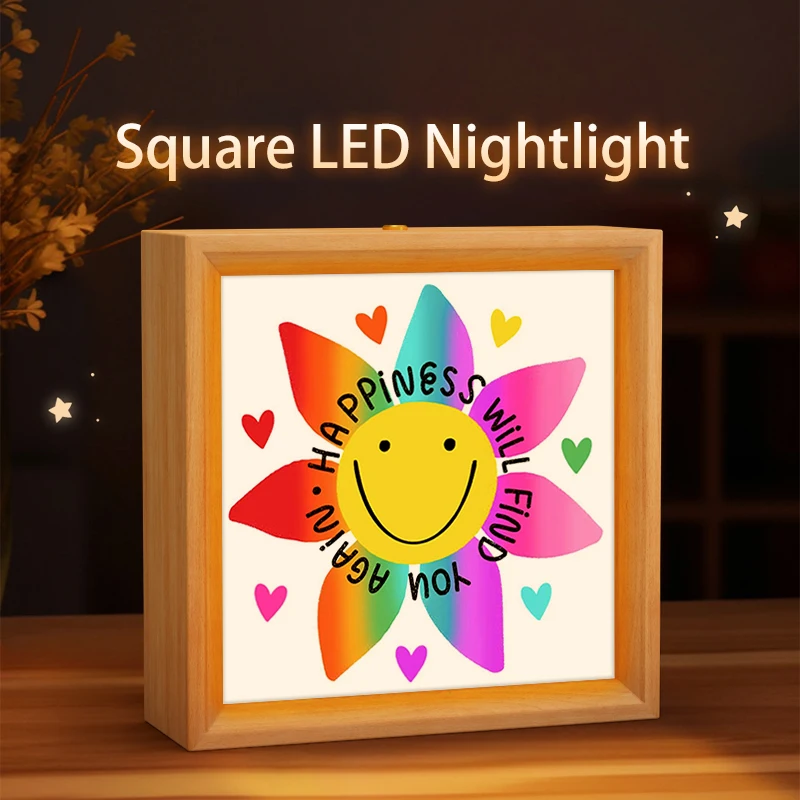 USB Charging LED Photo Frame Light Emitting Deco Art Framed Wall Wholesale Paintings and Lighting Decorations