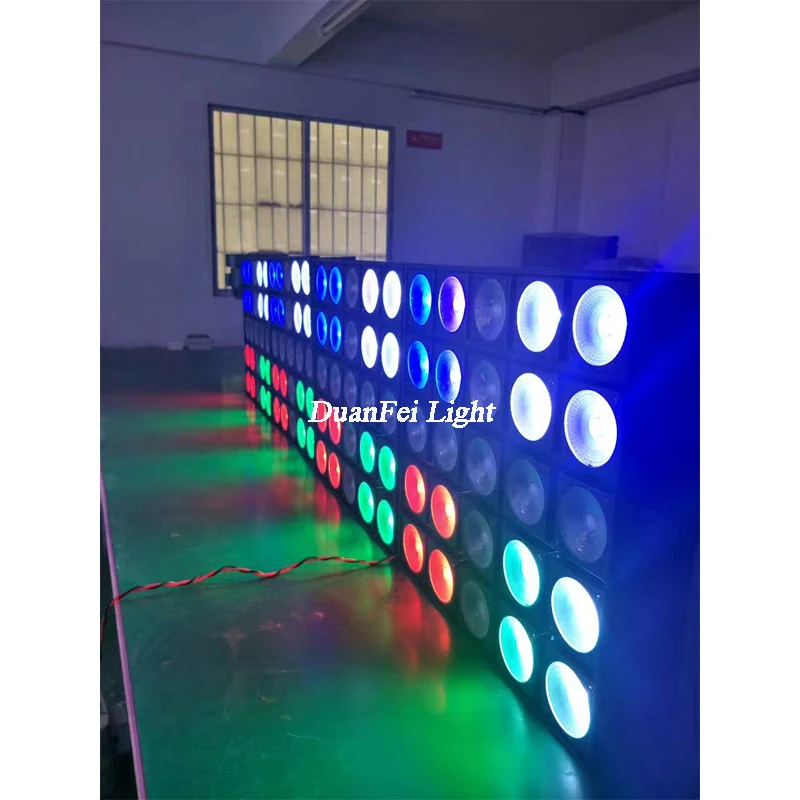 Night club decor disco events party light dmx led wash 25x30w rgb 3in1 cob matrix 5x5 led panel blinder