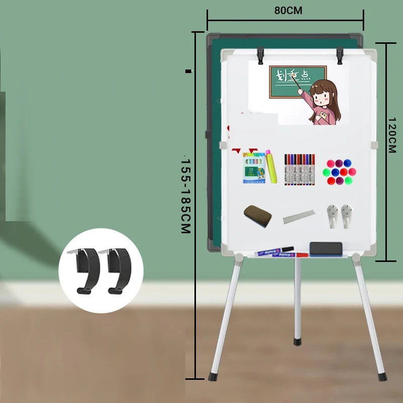 Hot Sale Dry Erase White Board Sturdy Adjustable Height Flip Chart Easel Mobile Tripod Whiteboard Stand For Office School