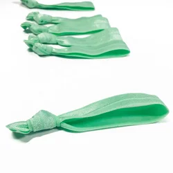 Wholesale Solid Color Ribbon Knot Elastic Ribbon Hair Ties