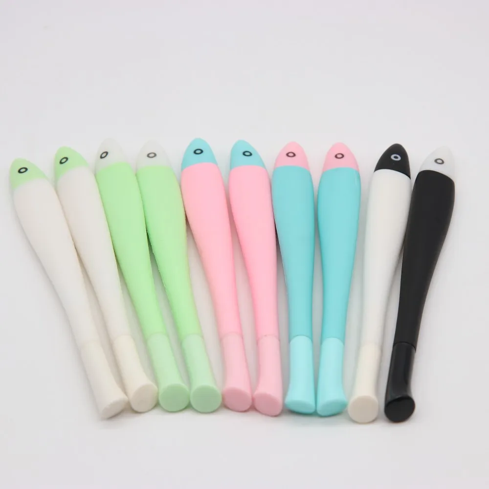 
cheap school stationery cute kawaii promotion rubber novelty gel pens for kid 