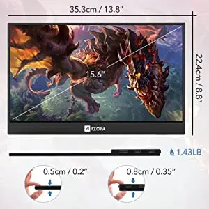  FHD IPS 133 дюйма 4k монитор игровой портативный LCD 1080P компьютерные мониторы с microtouch Type-C USB для ноутбука