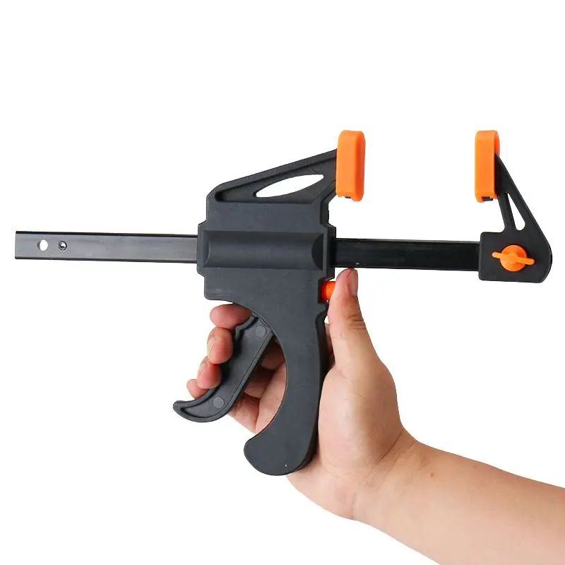 TIN KONG 24/36 Inch Aluminum F Clamp Bar Heavy Holder Grip Quick Release Parallel Wool Clamps T Bar Clamps for DIY Woodworking Hand Tool