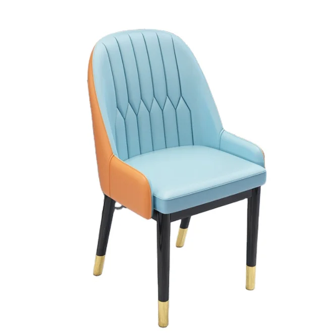 Wholesale Luxury New Design Furniture Durable Waterproof PU Cuision Modern Living Room Nordic Dinning Chair