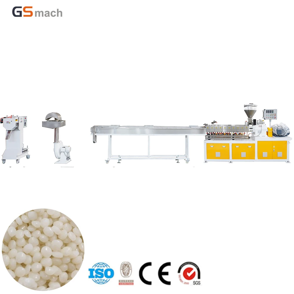 PLA biodegradable granules making machine twin screw extruder machine corn starch biodegradable granules machine
