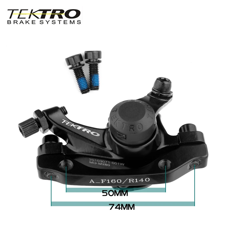 TEKTRO MD-M280 Mountain Bike Hydraulic Brakes TR160 160mm Wire-controlled Mechanical Disc Brake mtb hydraulic disc brake
