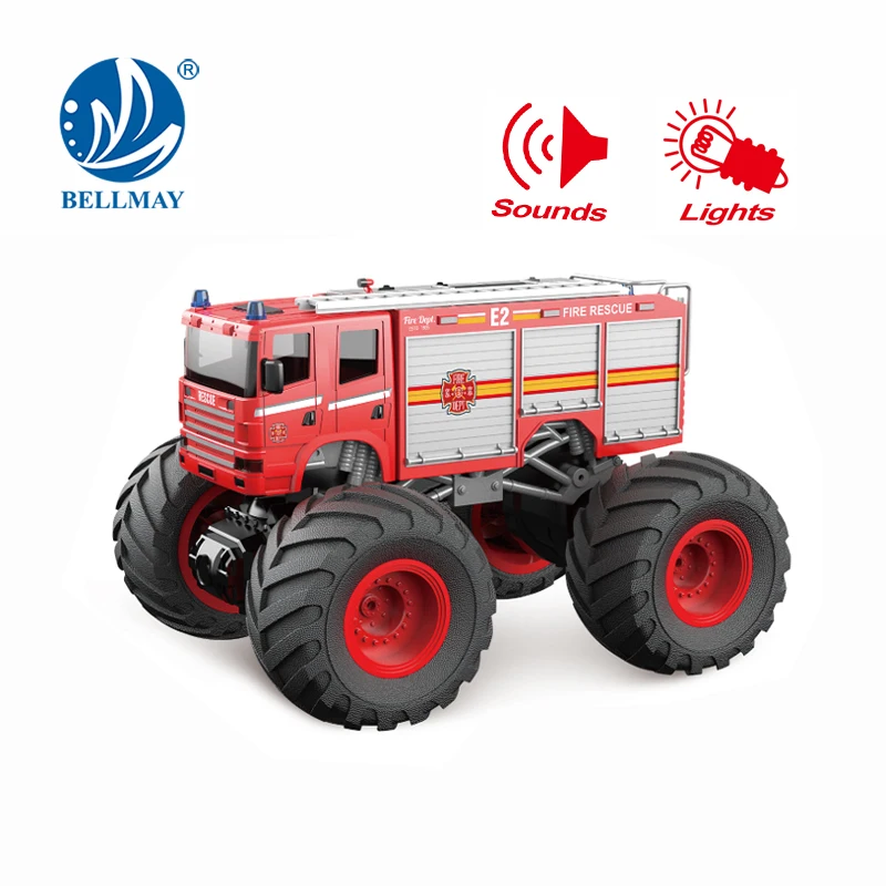 Bemay Toy 1:18 Remote Control Racing Truck with Light And Sound, Big Size Wheel RC Vehicle for Kids