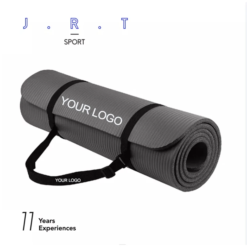 Non-slip Durable NBR Yoga Mat with Carrying Strap