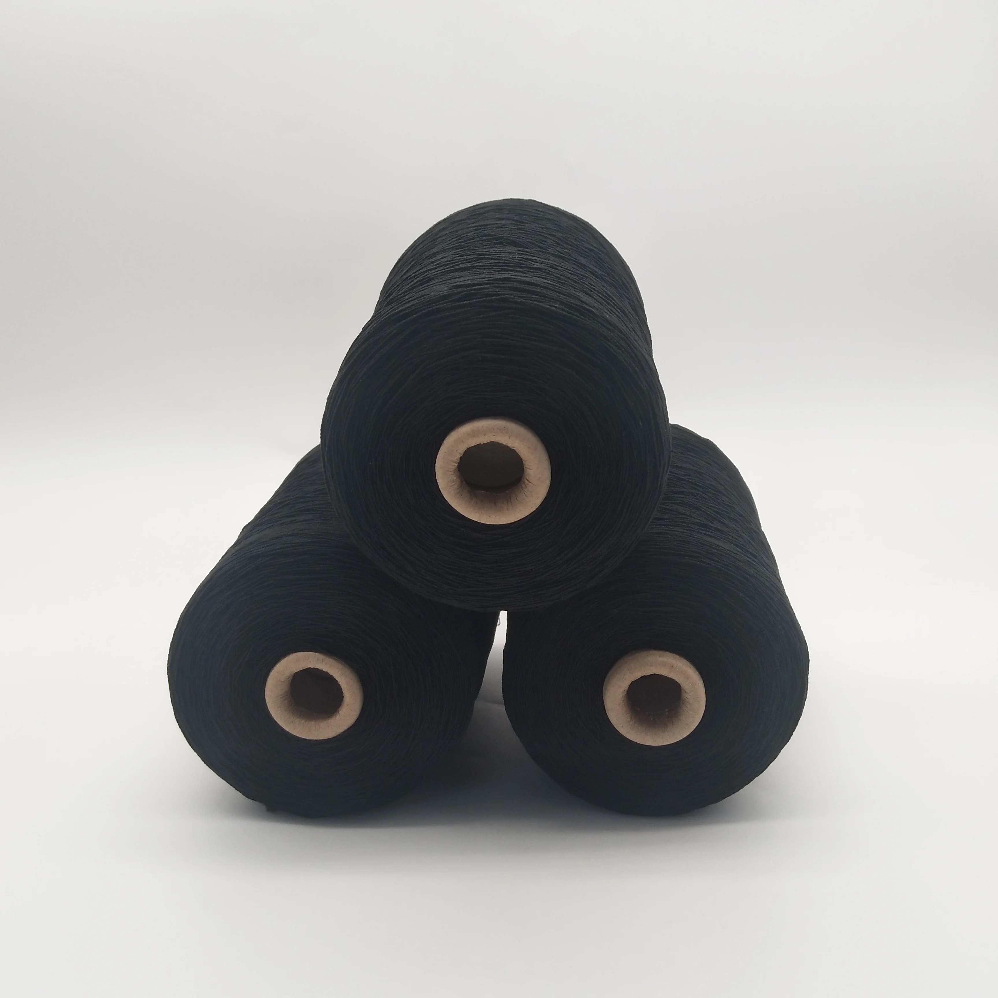 China Manufacturer elastic and popular 90#/75/75 polyester DTY rubber covered yarn for  knitting