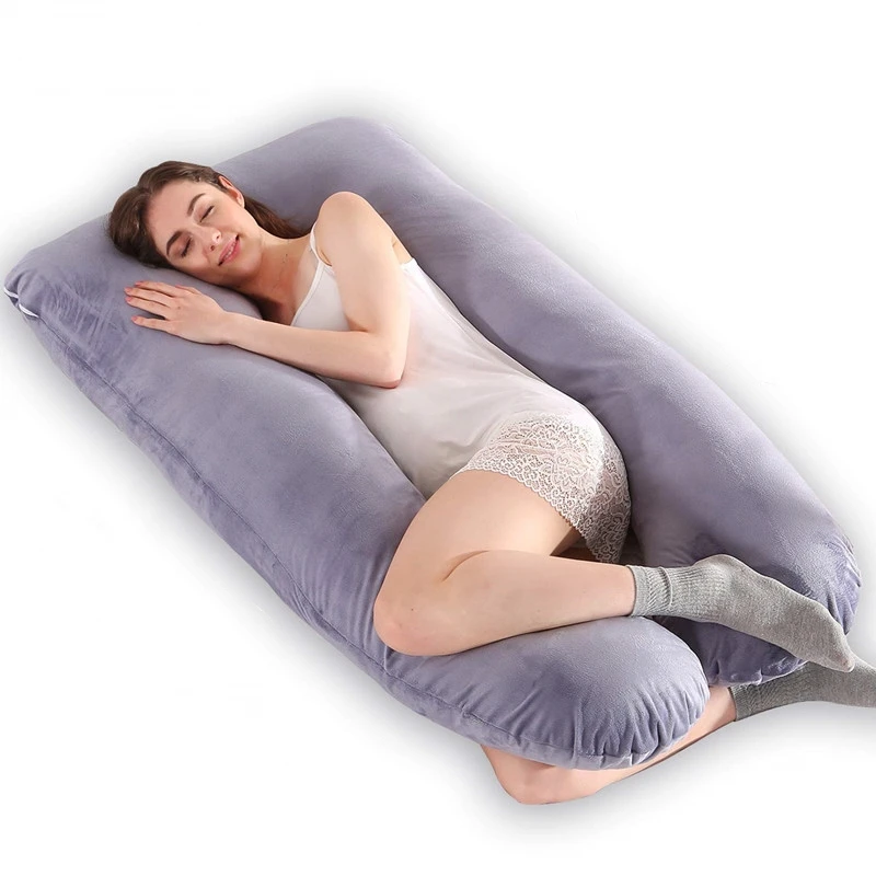 Wholesale Ergonomic U Shaped Comfortable Pregnancy Pillow Total Body Pillow, Maternity Pillow for Pregnant Women