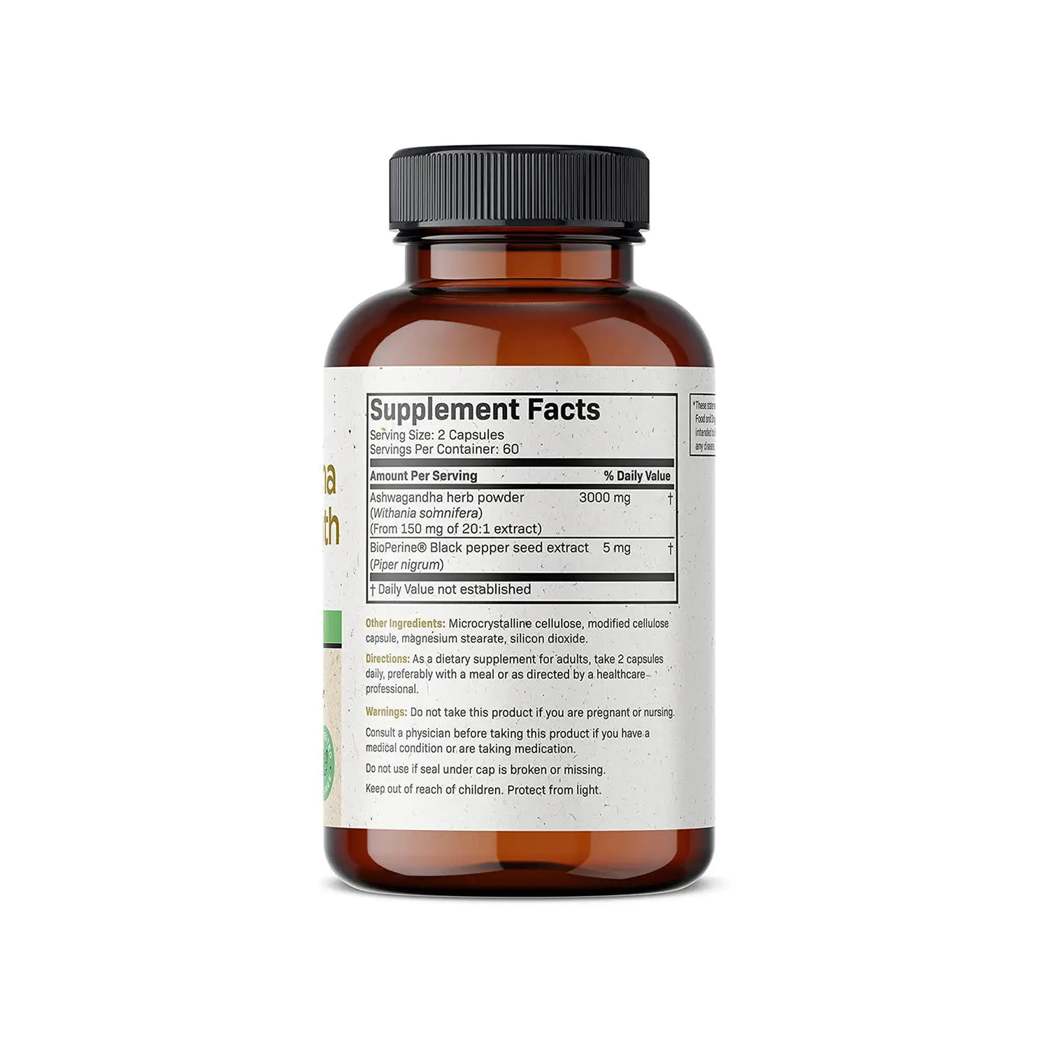 Wholesale Pure Organic Supplements Ashwagandha Root Extract Ksm-66 Ashwagandha Capsules
