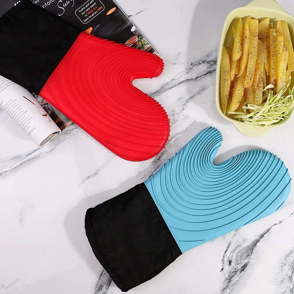 Хлопковая подкладка, лидер продаж, силиконовая перчатка для духовки новейшего дизайна для кухни