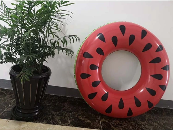 
100cm inflatable large watermelon pool float swimming ring for adults summer water beach party toy 