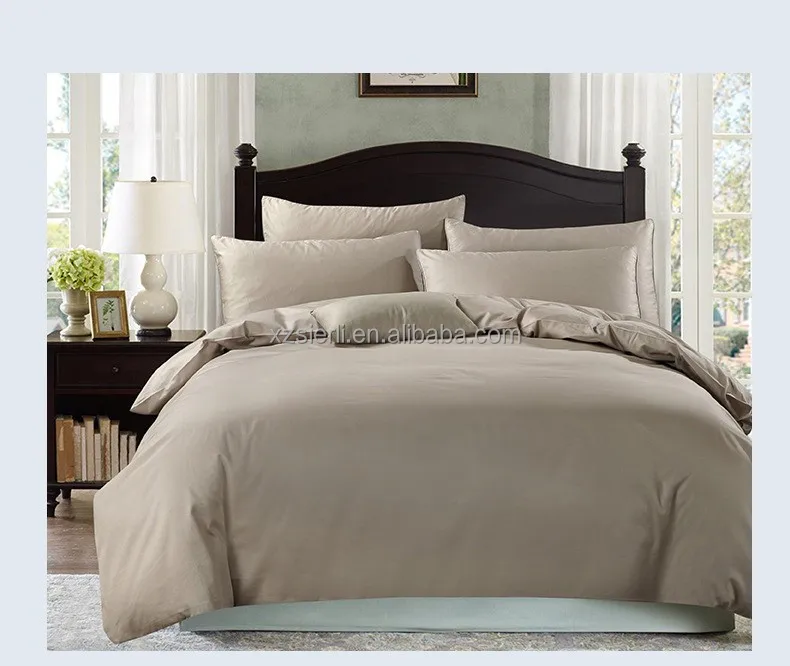 New Style Bedding set 100% luxury Solid Color Egyptian cotton bed sheets duvet cover