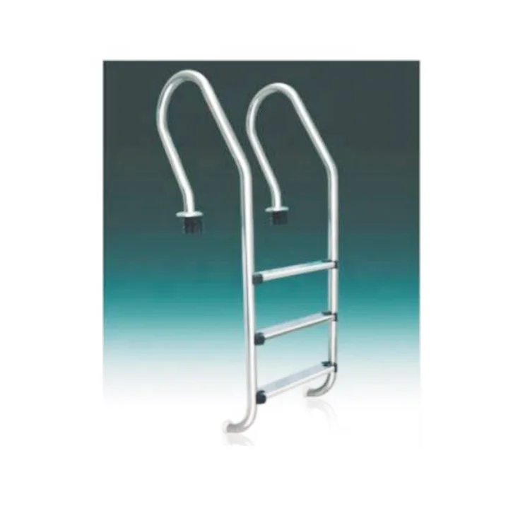 Swimming Pool Ladders Pool Rails Pool Handrail Stainless Steel Silver Carton Box CE Concrete Pool or Spa Pool 3 Steps SF/SL/MU