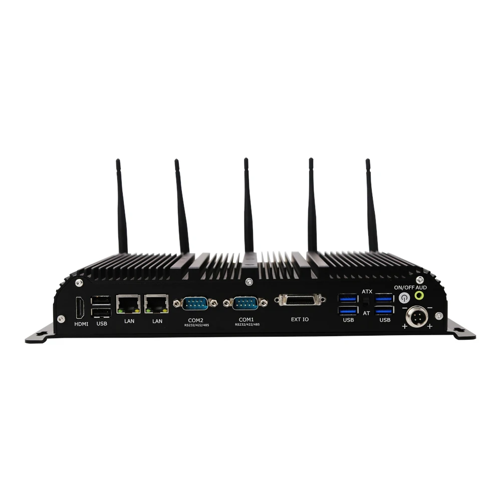 Мини Itx Промышленная ПК четырехъядерный процессор In-tel Core i3 i5 Cele-Рон вентилятор промышленные Встраиваемый компьютер 6USB LAN H-D 5G, Wi-Fi, промышленный мини-ПК