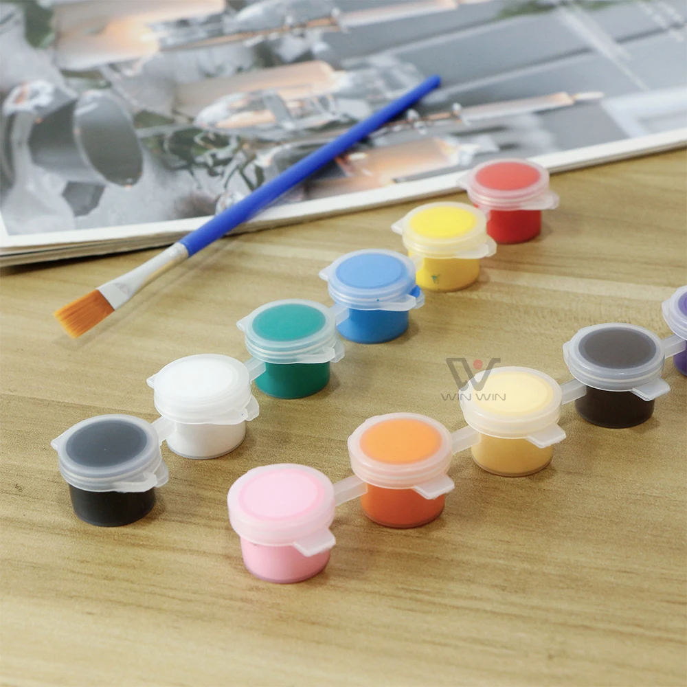 6 Colors Acrylic Watercolor Paint Hand Painted Watercolor Pigment For DIY Drawing Painting School Art Supplies