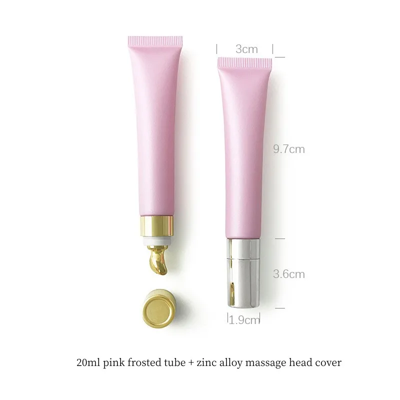 Cosmetic hose pink 20ml plastic air tube lip gloss tube lip balm eye cream lotion cream essential oil packaging extrusion tube