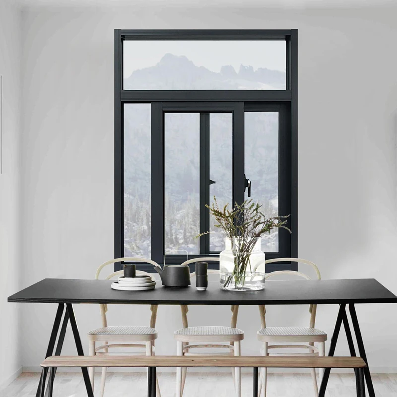 Звукоизолированные алюминиевые раздвижные окна для дома